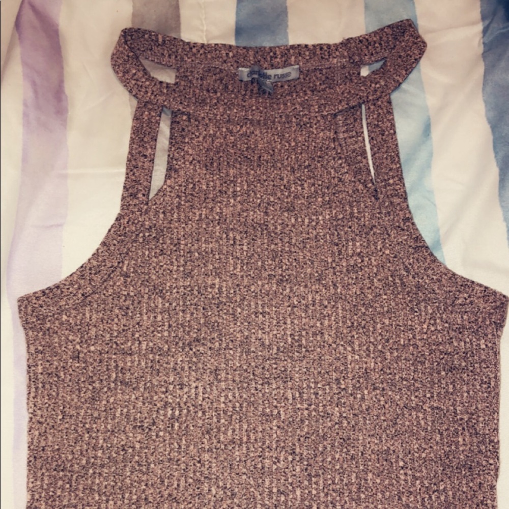 Blush pink crop top